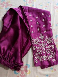 Elegant Purple Embroidered Pakistani Suit