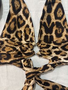 y2k leopard print bralette top for women