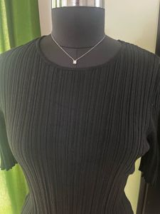 H&amp;M Black Ribbed Top
