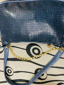 Blue Animal Textured Blue Bag 💙