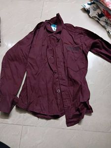 Maroon Casual Shirt