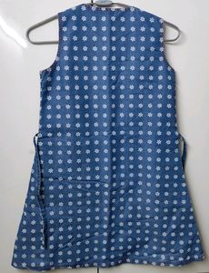 Denim Cute Frock For Girls