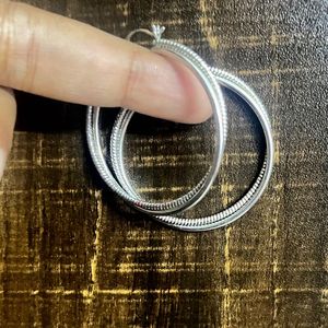 Silver Hoop Earrings