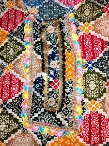 colourful kurti with a diamond pattern