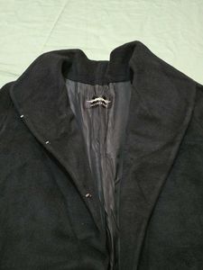 Collared High Neck Winter Coat with Belt