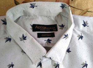 Accox Cotton Linen Printed Shirt 44 XXL - Set Of 2