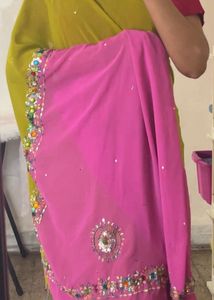 Y2K Bollywood Vintage Beaded Saree
