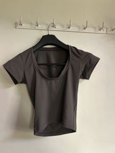 Grey Crop Top - Casual Style