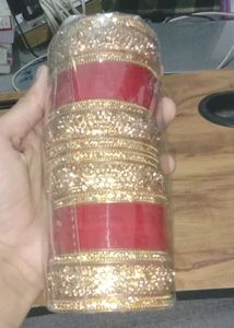 Red &amp; Gold Bridal Bangles