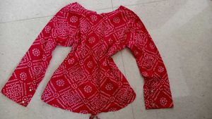 Bandhani Y2k Top
