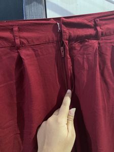 Burgundy Straight Panta