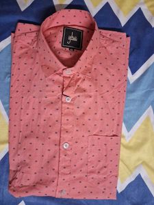 Coral Charm: Printed Casual Shirt for Men