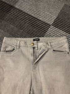 Distressed Denim Bermuda Shorts