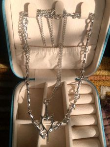 Edgy Layered Chain Necklace