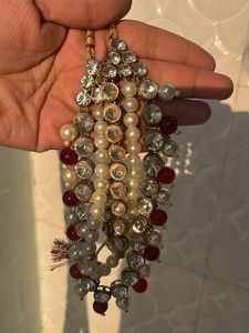 Stunning Pearl &amp; Kundan Necklace Set