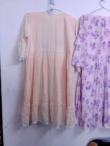 Floral Print Kurtas (Set of 2),used