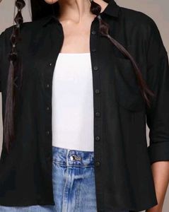 Classic Black Button-Down Shirt