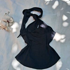 Y2k Halter Fitted Printerest Top