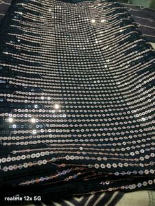 Sparkling Black Sequin Fabric