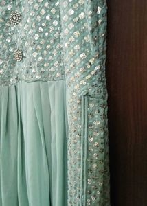 Hardly Used .. Imported Anarkali With Plazzo , Dup