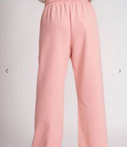 BONKERS Pink Wide Leg Sweatpants