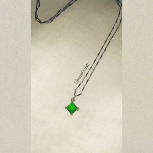 Green Emerald Pendant