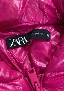 Zara Fuschia pink Puffer Jacket