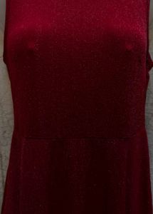 I. Red Fit &amp; Flare Dress