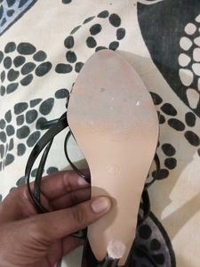 Black Strappy Pencil Heels Stellitoes