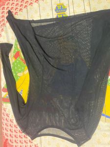 Black Sheer Long Sleeve Top