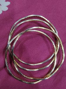 Sparkling Bangle Set- 1 gram gold