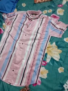 New pink multi colour shirt