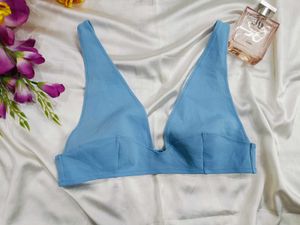 🇳🇿💫🎀Blue Plunge Bralette Top
