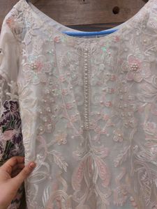 Beautiful White Pakistani Suit