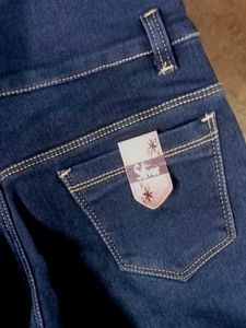 Navy Blue MICRA Denim High Waist Jeans