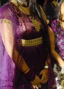 Queen Sleeves Georgette Full Length Gown