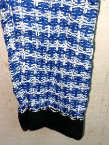 PLUS SIZE Winter Plaid Knit Cardigan Multicolour