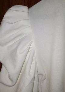 white puff sleeves top