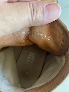 Brown Leather Ankle Boots with Laces