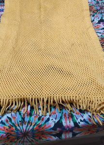 Yellow Scarf with Fringe