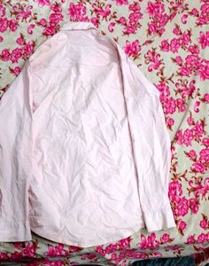 Pink Long Sleeve Button-Down Shirt