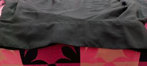 black new long skirt