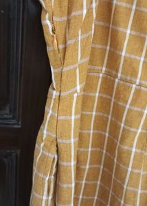 Yellow Plaid Jumpsuit