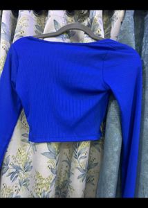 Blue Trendy Top New With Tag/ Never Used