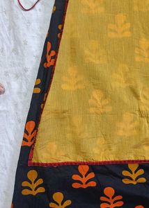 Black And Colorful Anarkali Dress