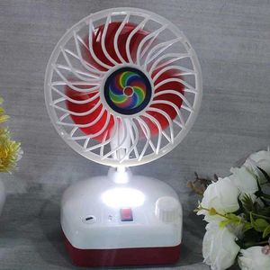 Rechargeable Portable Table Fan With Led Light🤩