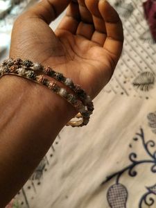 Elegant Beaded Bangle Set