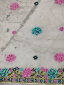 soft georgtte Embroidered Dupatta.