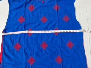 Blue Embroidered Kurta