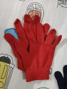 Beautiful Colourful Hand Gloves Woolen For Kids
